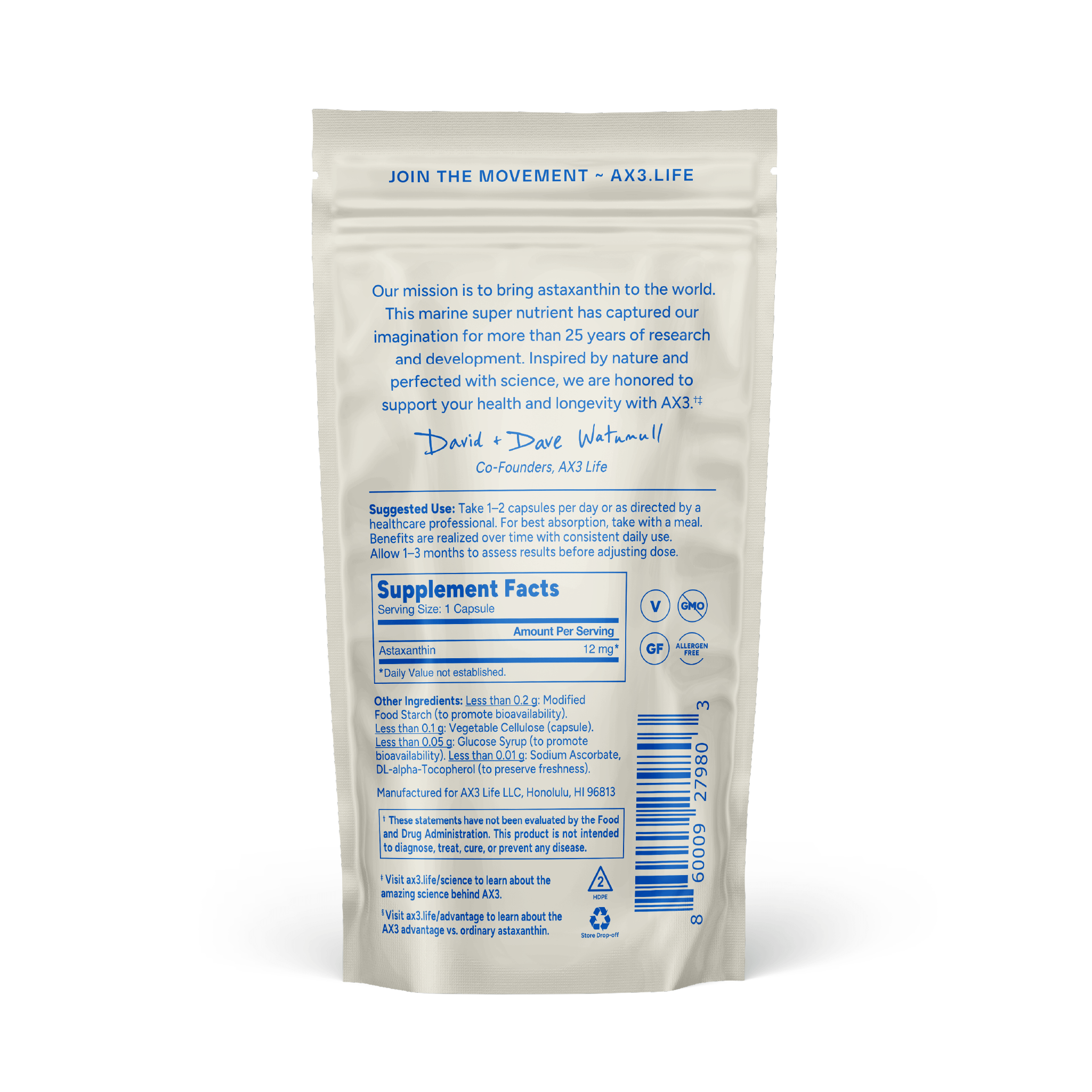 AX3 Astaxanthin